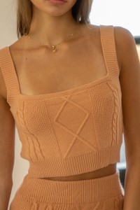 Sweater Knit Sleeveless Top