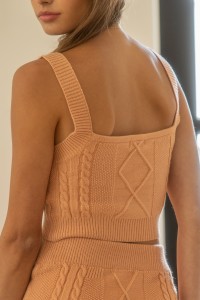 Sweater Knit Sleeveless Top